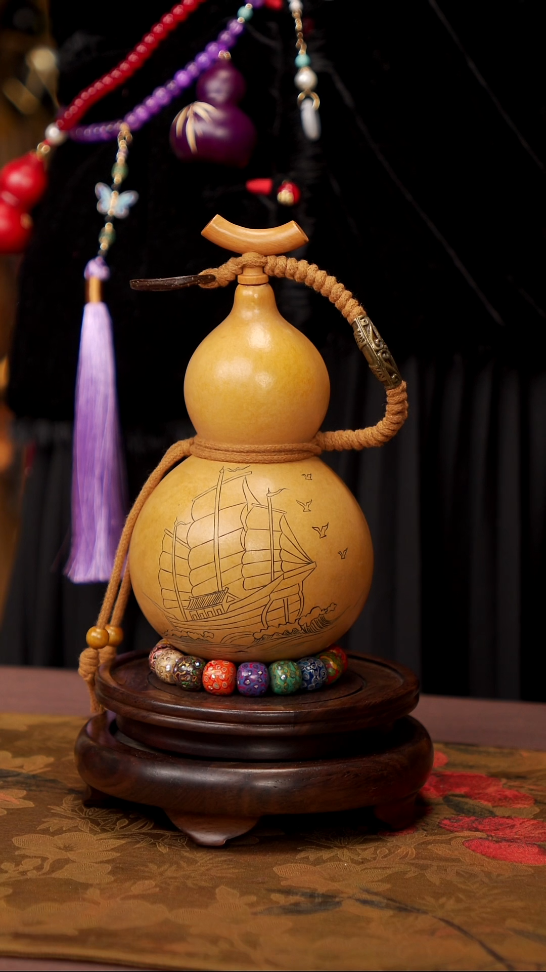 【闪购商品】336易林高端工艺大漆酒葫芦--228