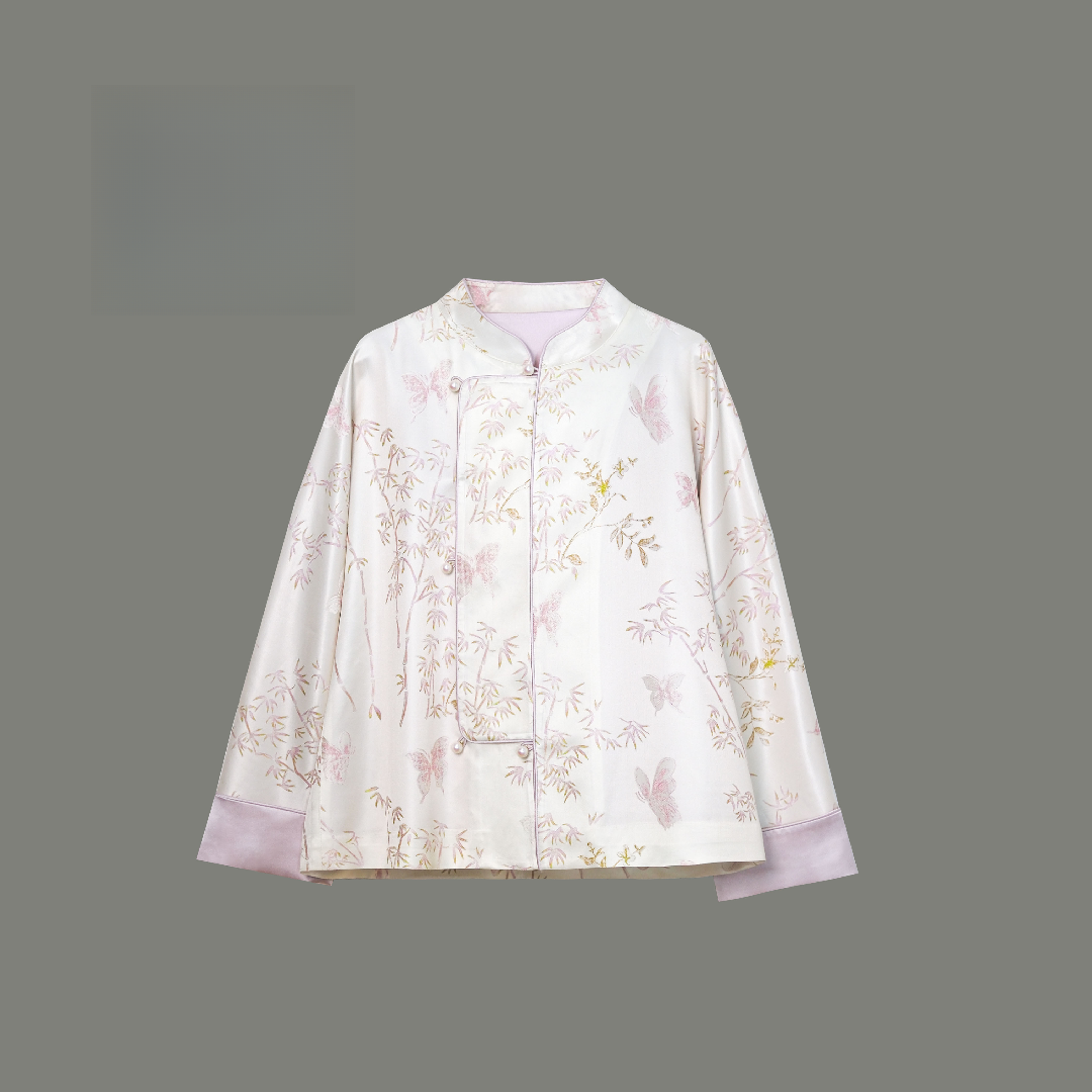 【勾丝私语】100桑蚕丝国风上衣· 23S0114-2