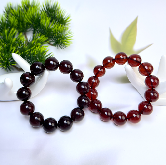 菲菲珠宝好.血珀圆珠约15mm手串/多样性发一