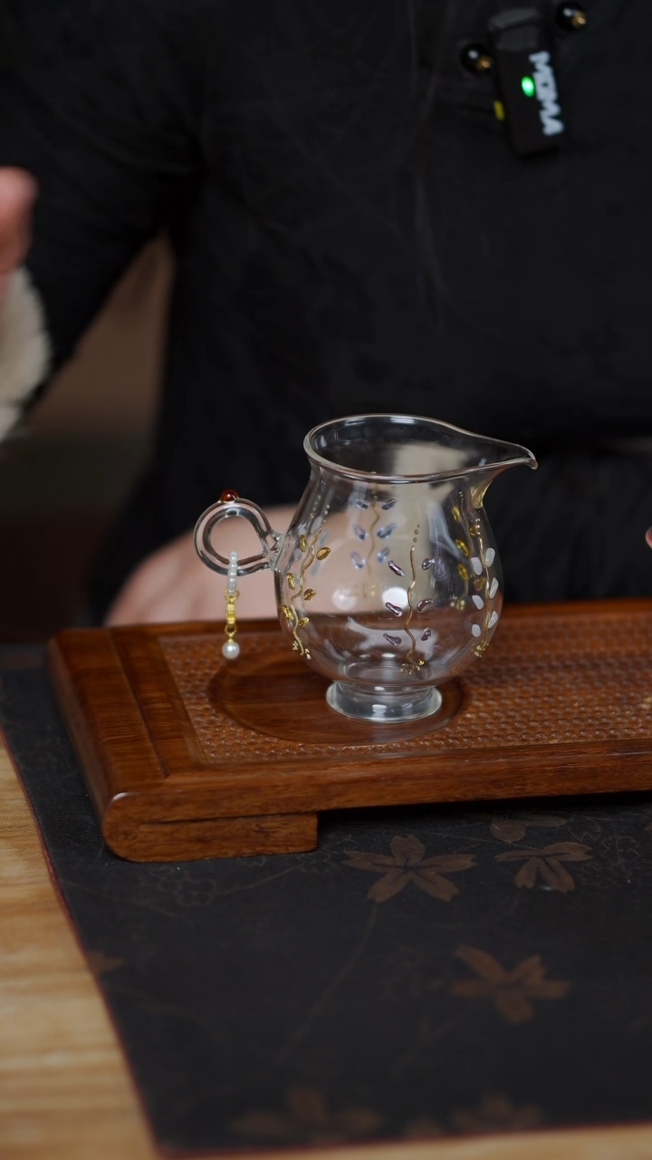 【闪购商品】手工玻璃 紫藤花 公杯+提溜 