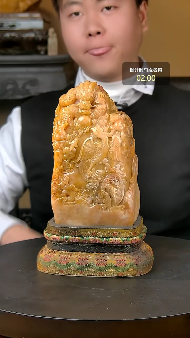 寿山石印石一物一拍