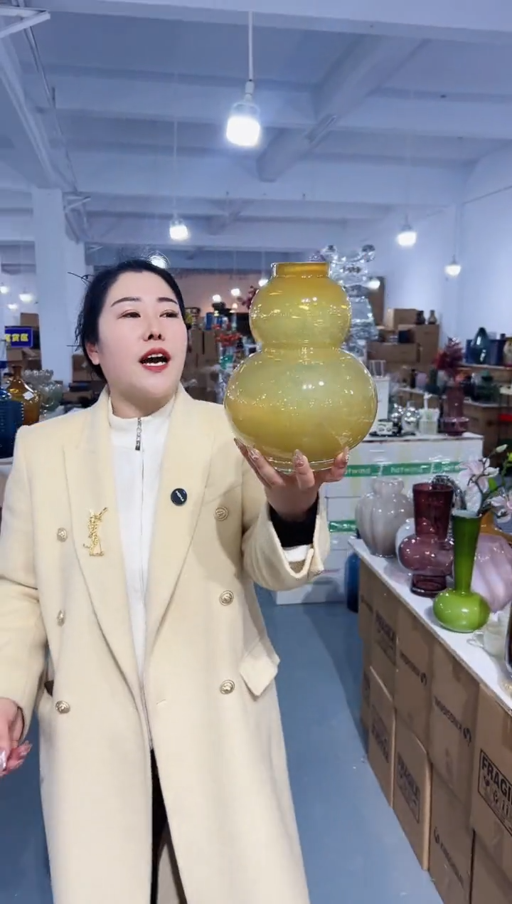 【闪购商品】玻璃花伴你花瓶-微瑕-FFVQ