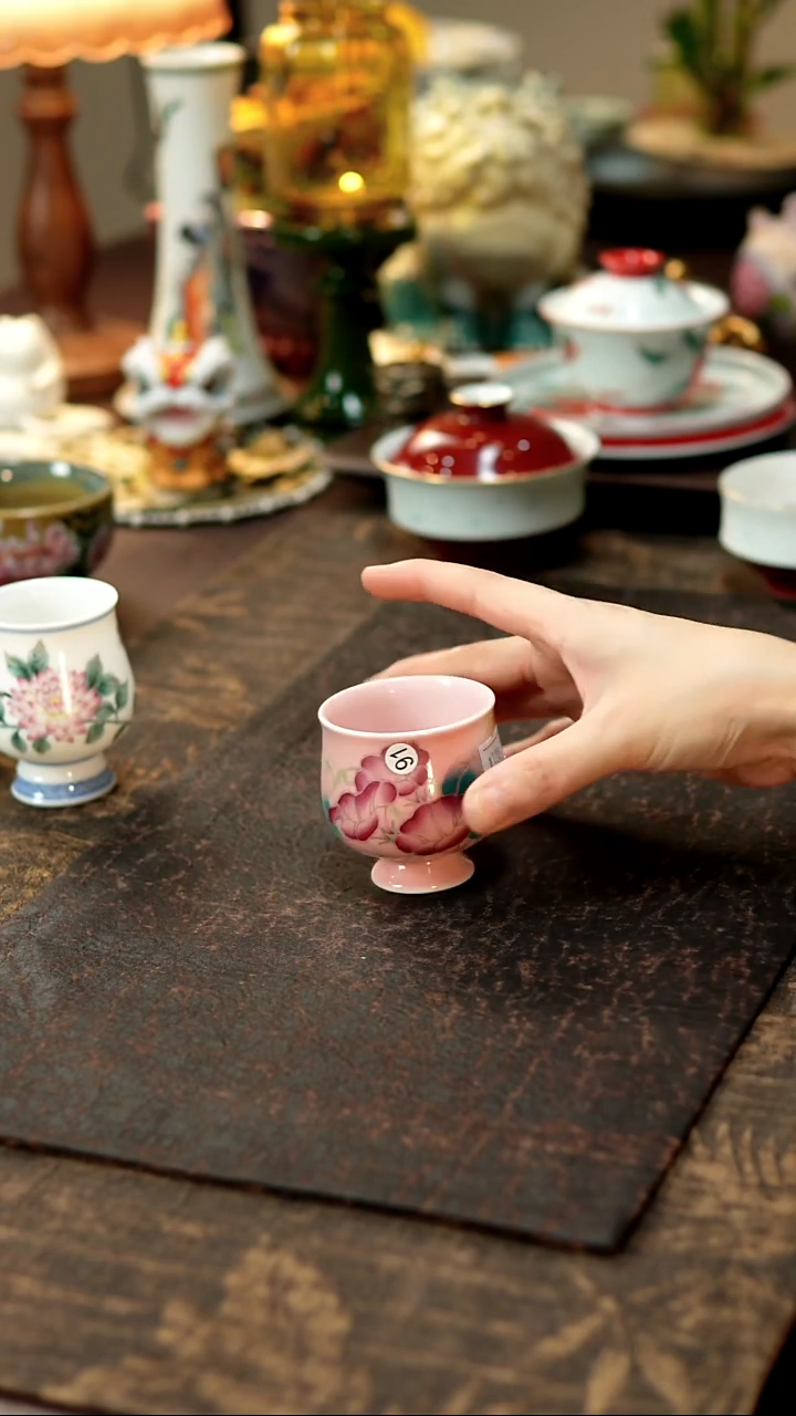 景德镇陶瓷杯碗柴烧多人