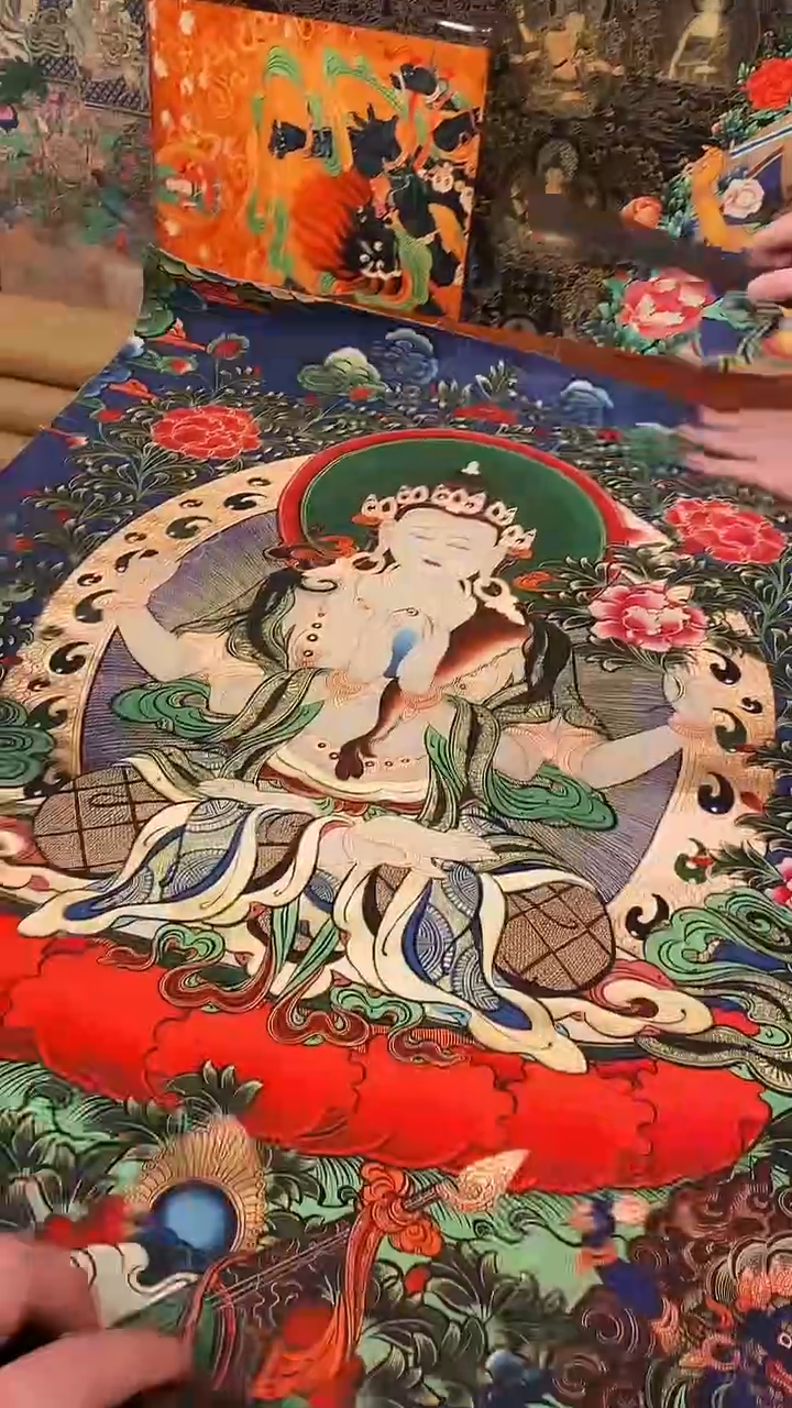 装裱画精美唐卡tk16054