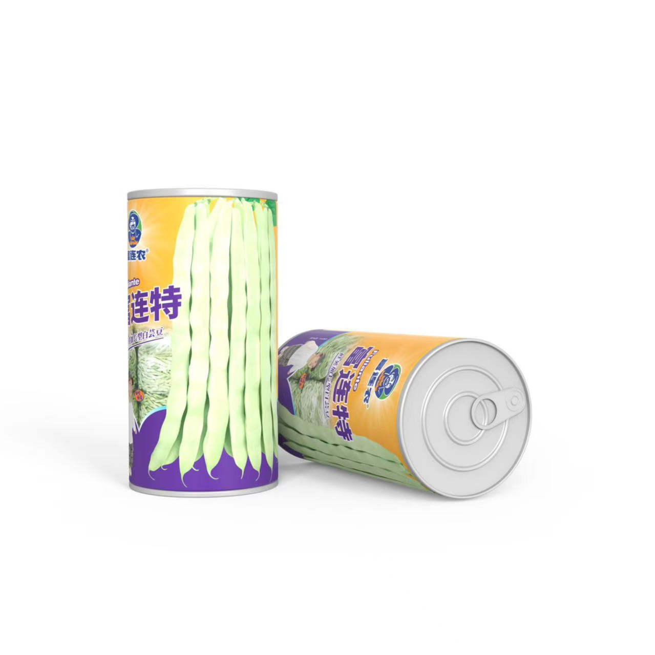 富连农富连特圆扁白绿色芸豆种子