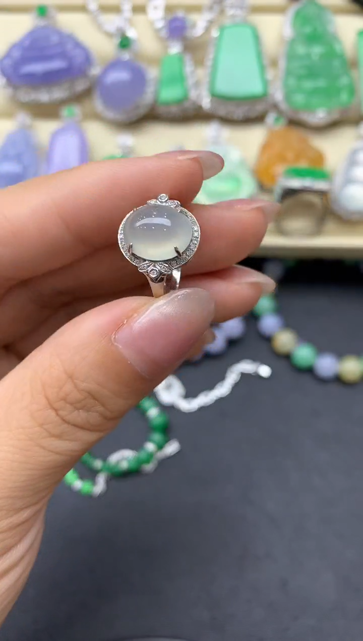 【闪购商品】翡翠戒指18K金镶嵌212-中国好珍宝