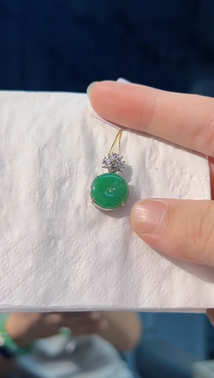 颈饰未镶嵌翡翠 缅料A货/支持复检/一件