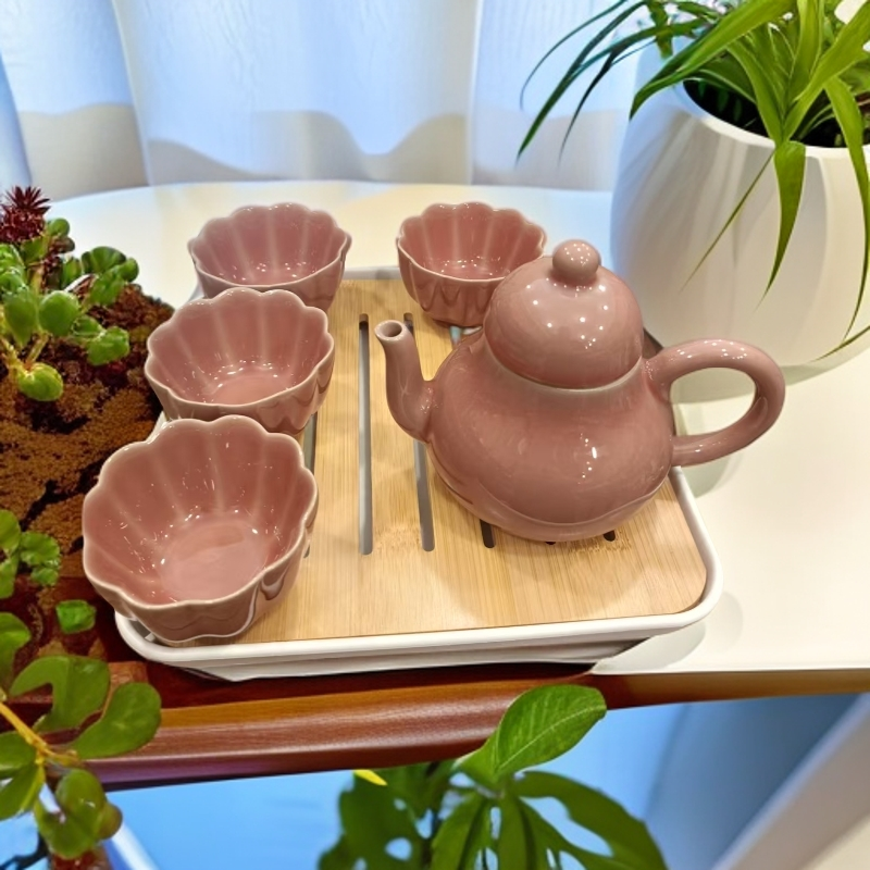 旅行装越窑龙泉青瓷思亭壶陶瓷家用功夫茶具手工茶壶球孔过滤