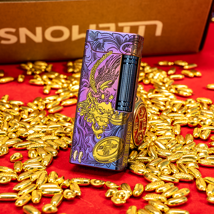 圣哥钛合金烤蓝-阳极氧化创意系列手工打火机