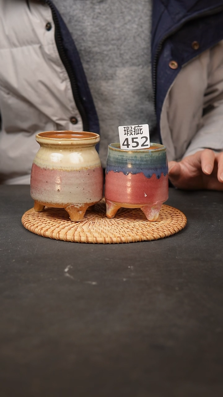 【闪购商品】瓷片452泥泥手工花盆