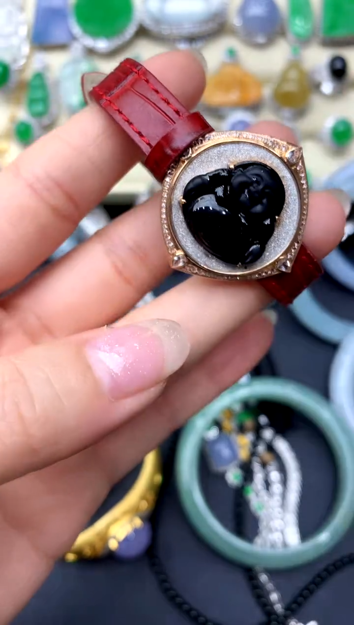 【闪购商品】翡翠手绳18K金镶嵌317-中国好珍宝