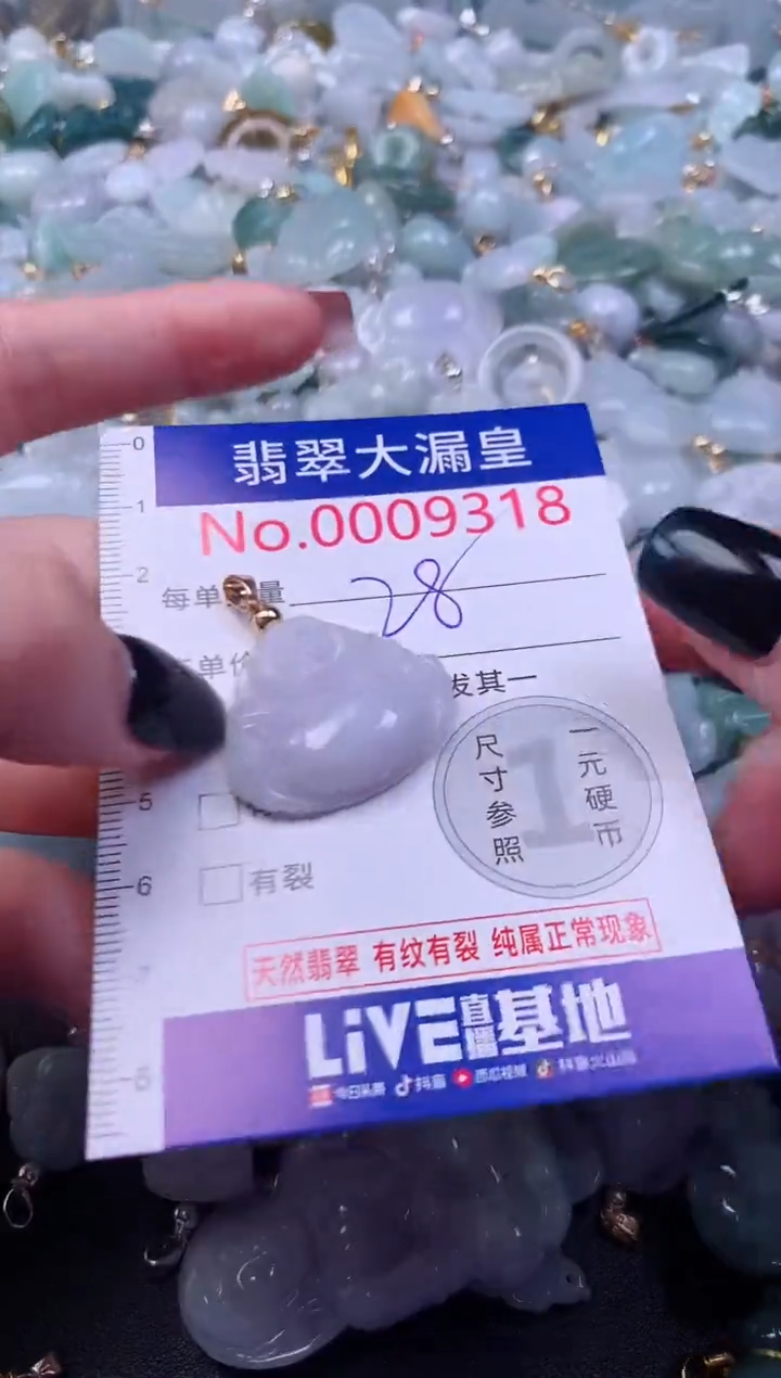 吊坠(不含链)未镶嵌翡翠9318