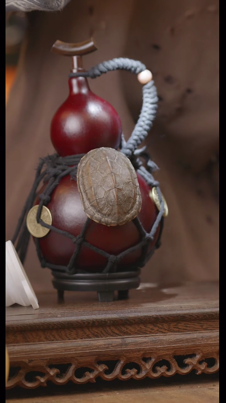 【闪购商品】195号精品天然大漆工艺防渗内胆酒葫芦~