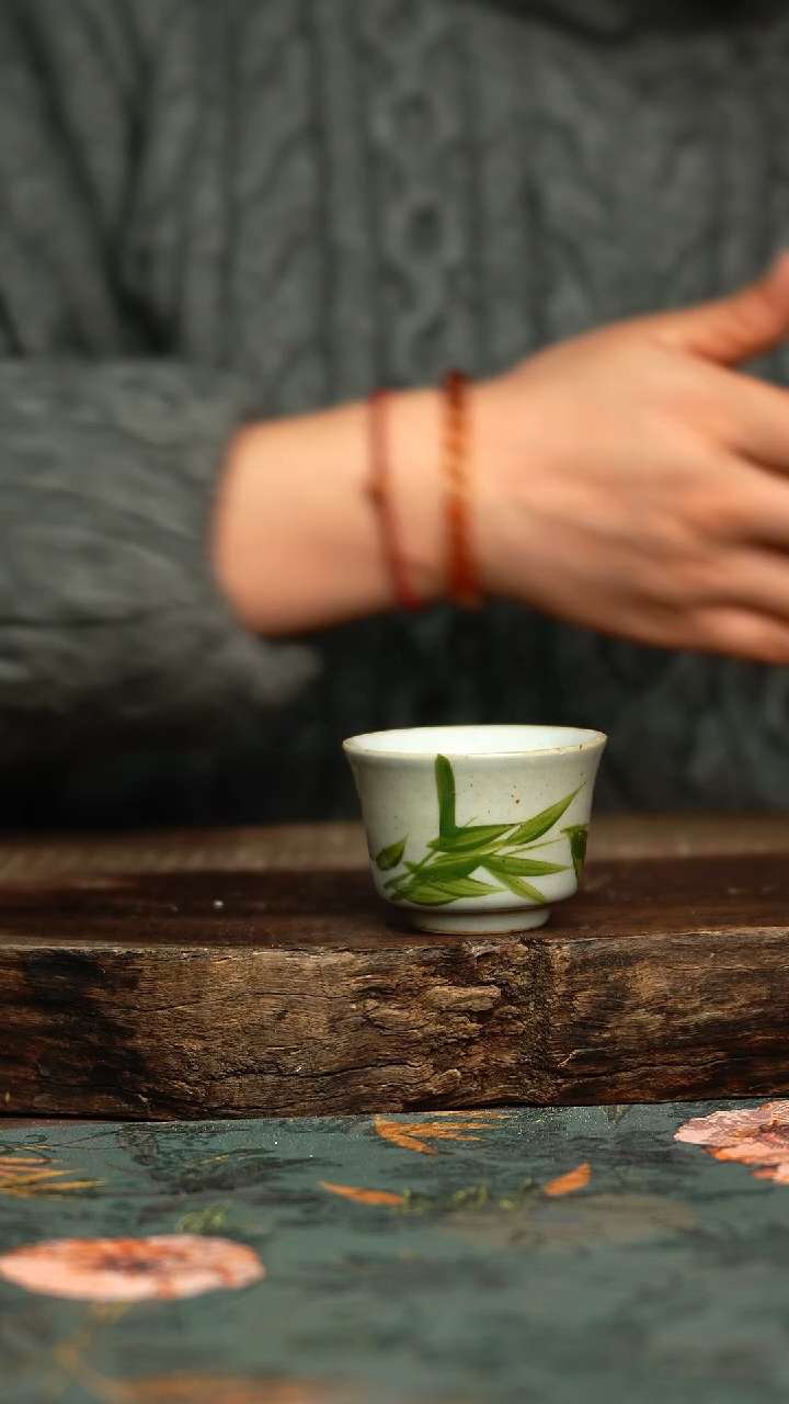 【闪购商品】杯釉下彩手工手绘同款陶器