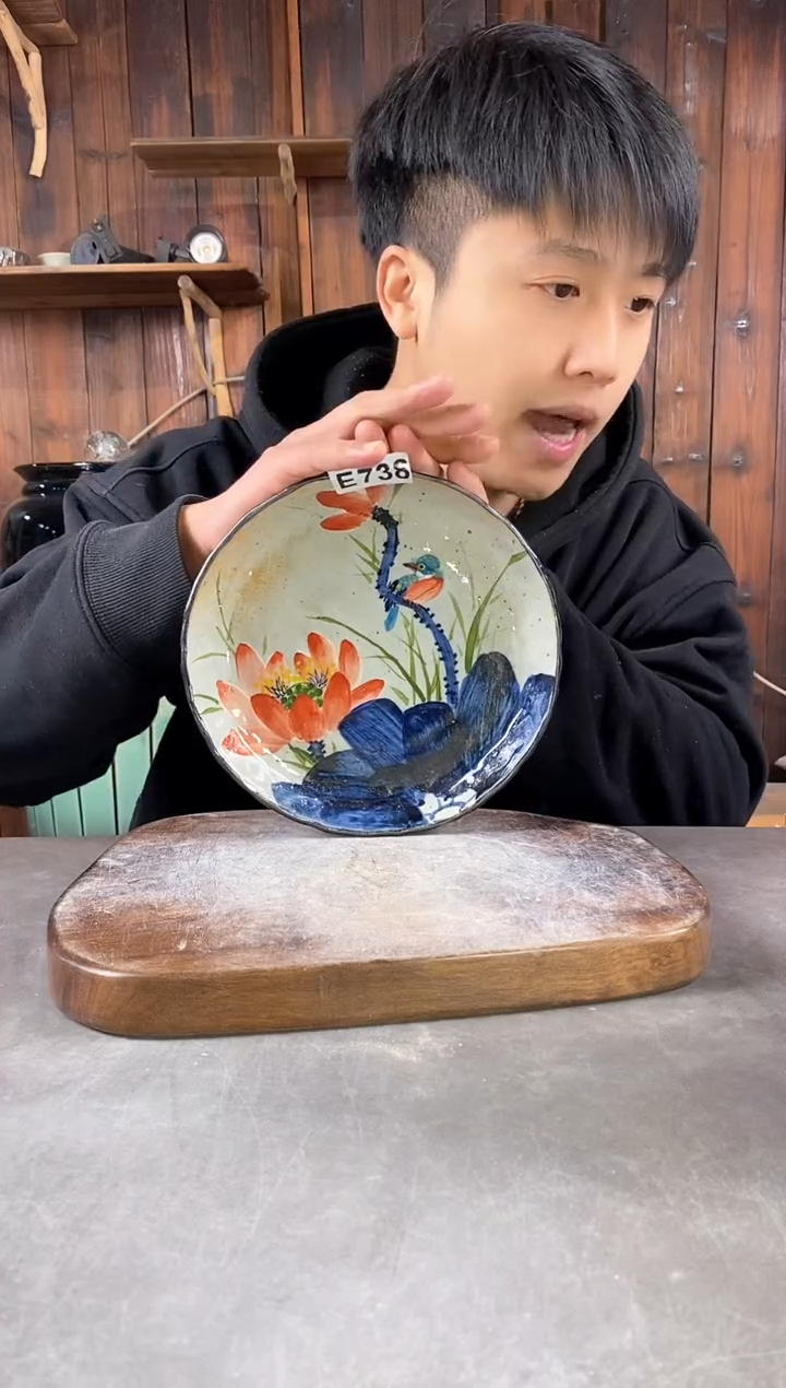 【闪购商品】碗736，手工手绘，新年快乐！