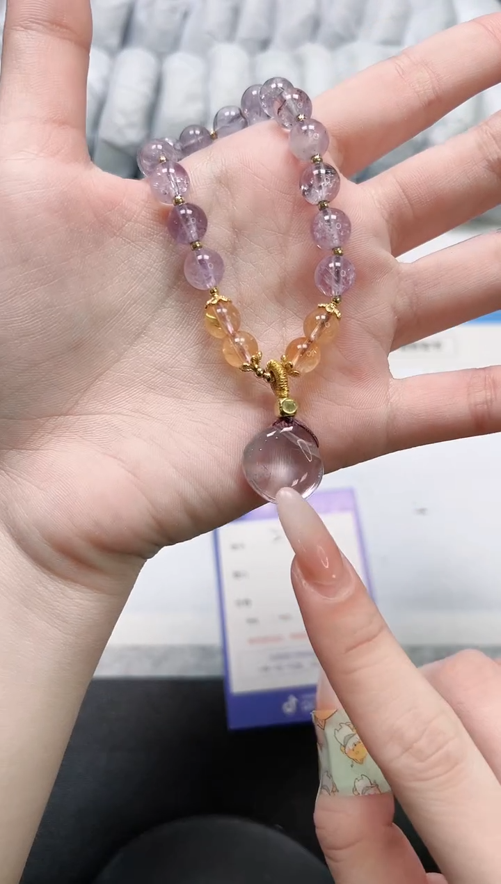 紫晶手链未镶嵌21-紫水晶