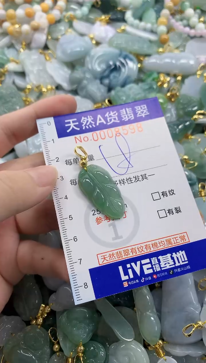 颈饰未镶嵌翡翠天然A货翡翠