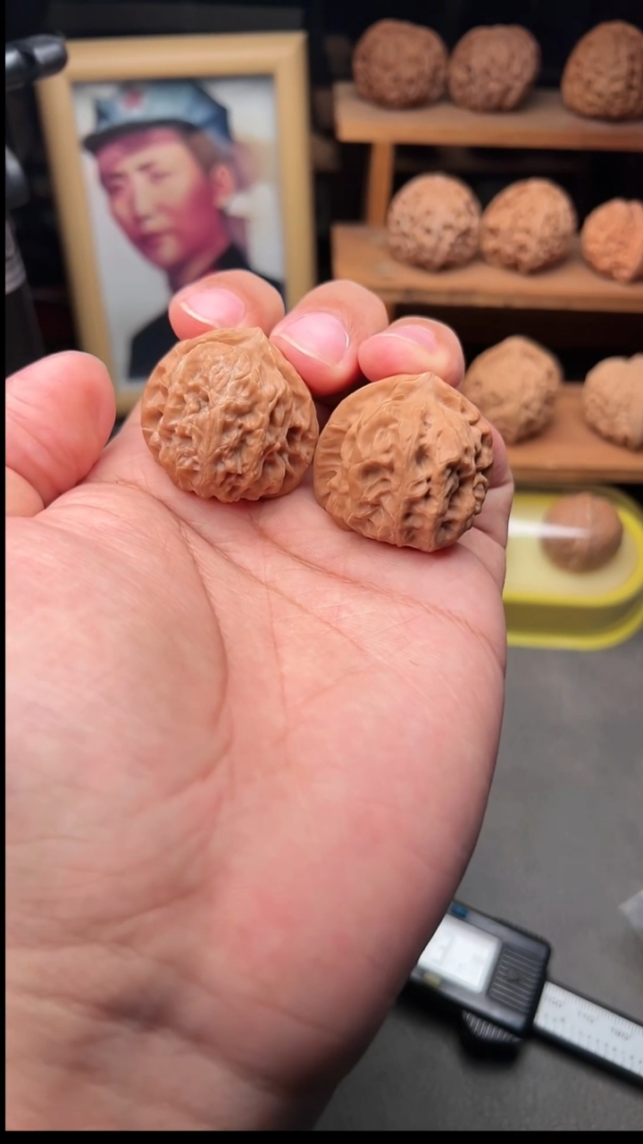 吊坠文玩核桃龙胆野生狮子头34