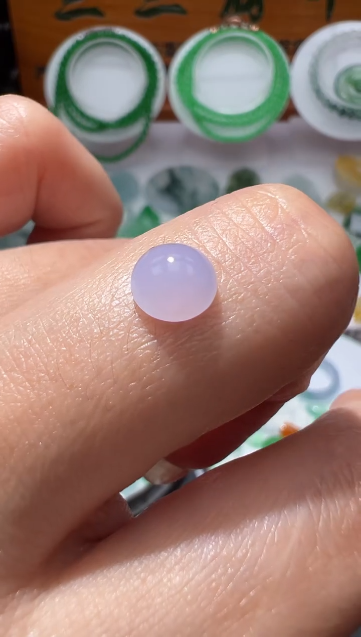 【闪购商品】定制翡翠未镶嵌7*4.2蛋面