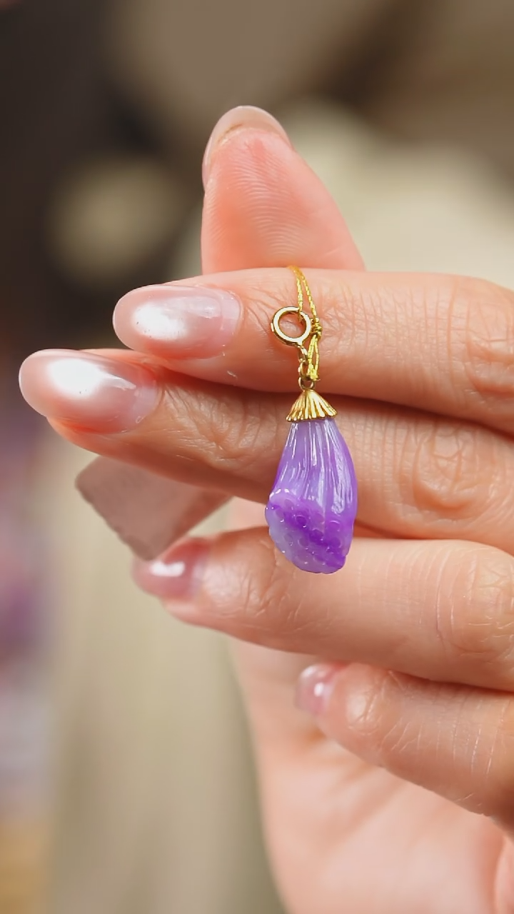 苏纪石（舒俱来）18K金镶嵌吊坠(不含链)6