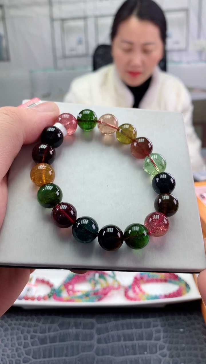 【闪购商品】碧玺手串未镶嵌多样性发一条