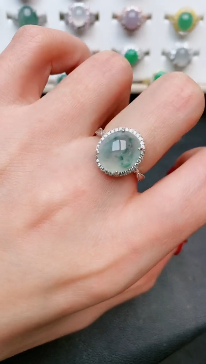 【闪购商品】翡翠戒指银S925镶嵌.....