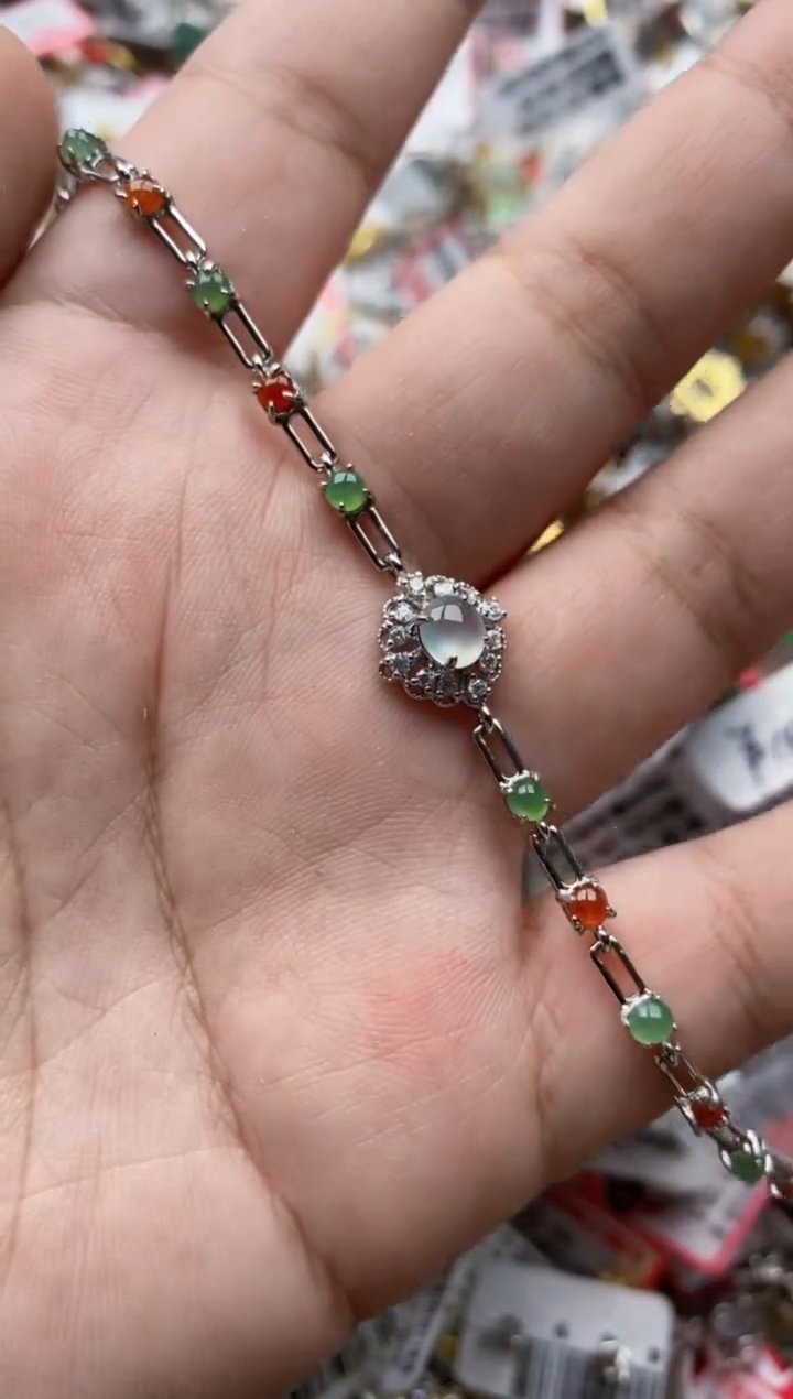 【闪购商品】翡翠戒指银S925镶嵌44444---2