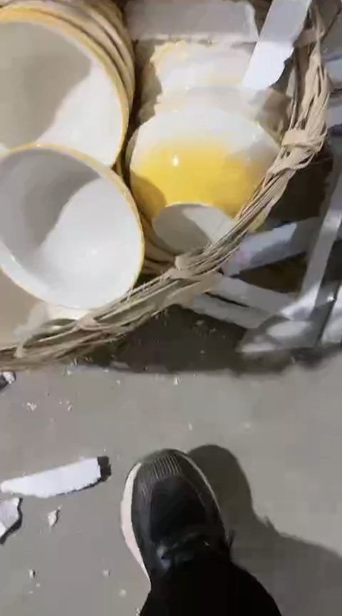 【闪购商品】瑕疵黄色米饭碗十个