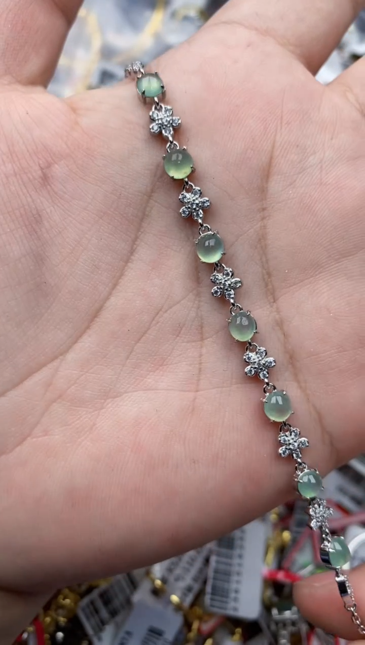 【闪购商品】翡翠戒指银S925镶嵌333333---2