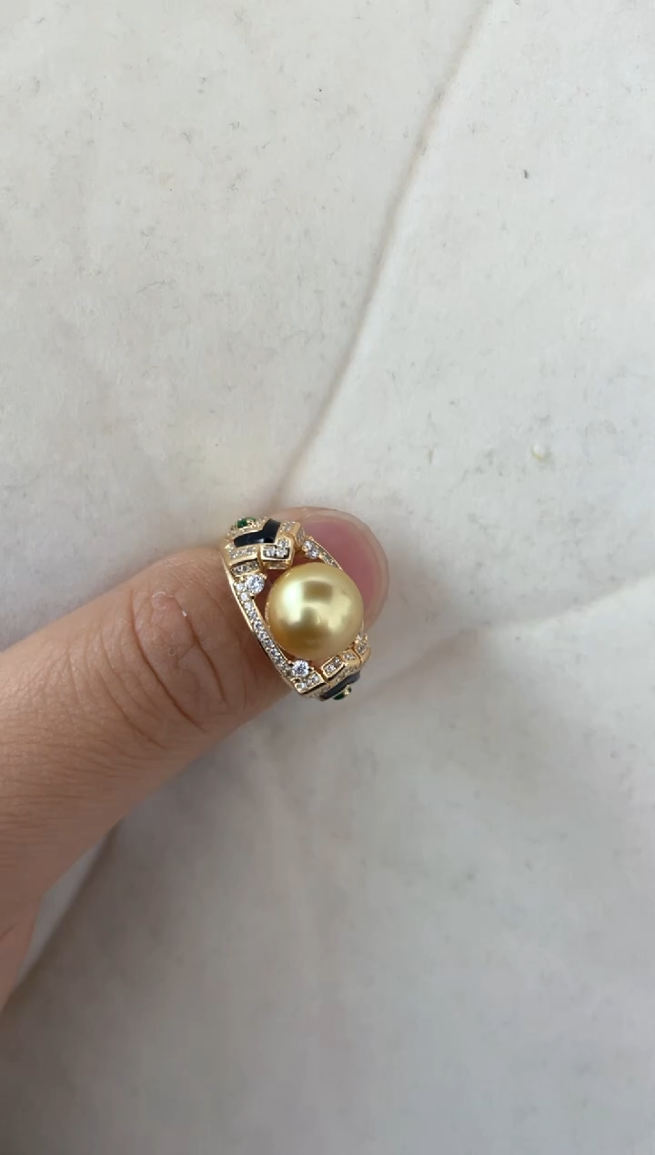 【闪购商品】海水珍珠戒指银S925镶嵌戒指