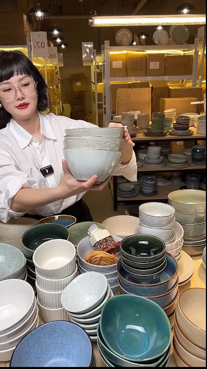 瓷225外贸尾货窑变釉下彩默认微瑕