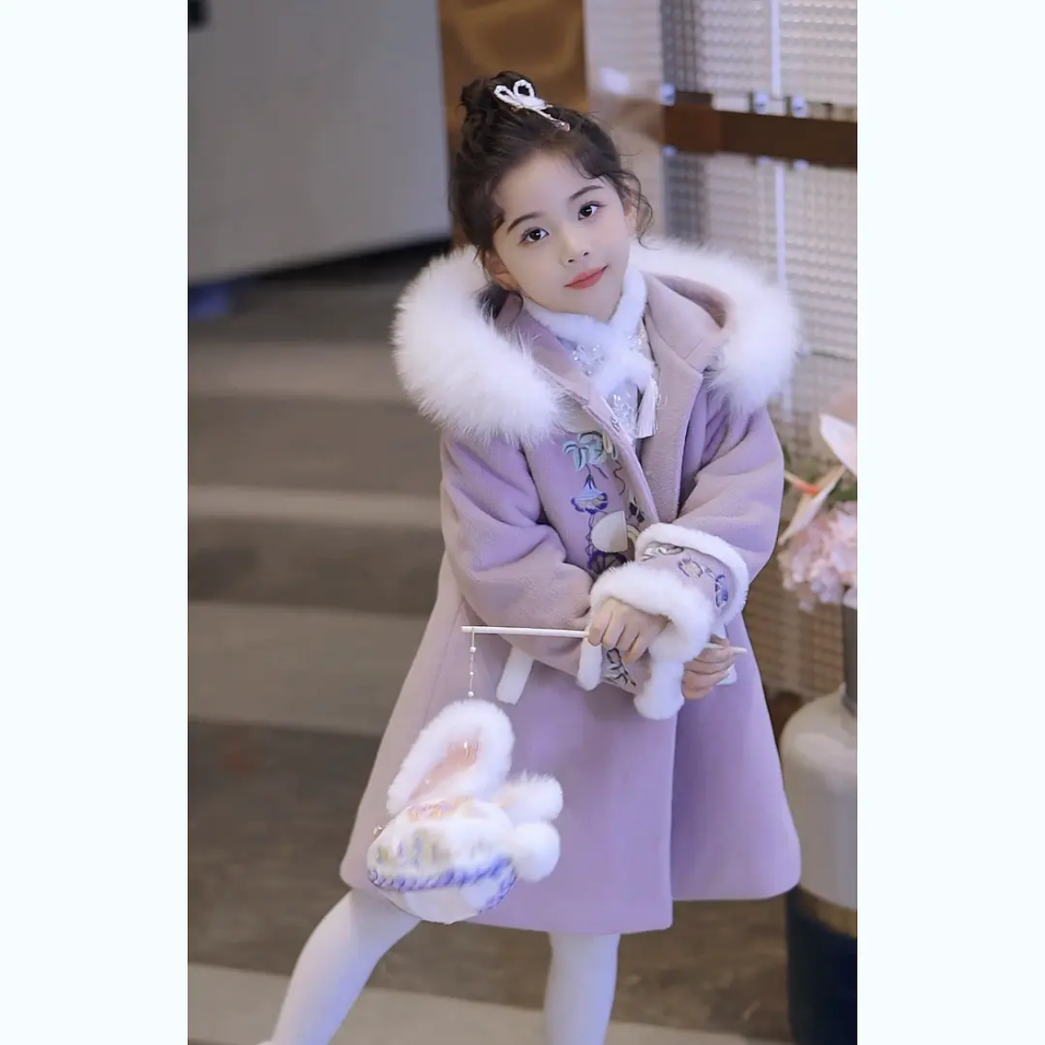 现货（点点自制）紫色仙女外套-4069#