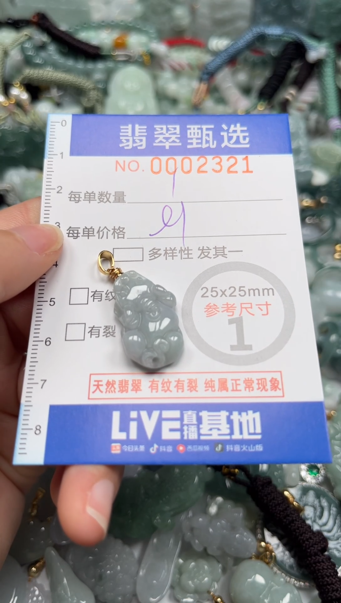 【闪购商品】翡翠颈饰未镶嵌00..2321