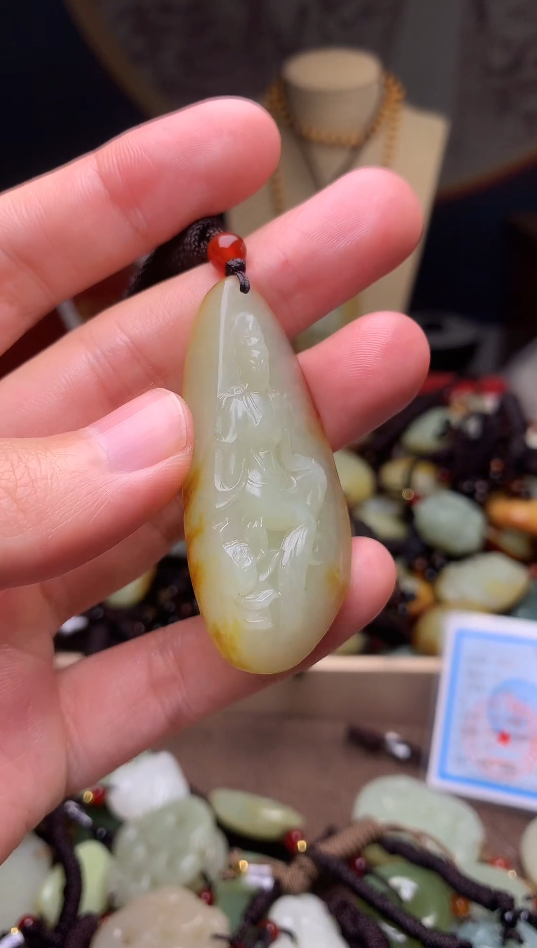 颈饰未镶嵌和田玉新疆料青海料清水和田玉吊坠