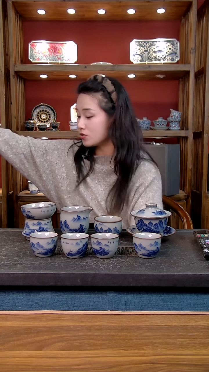 简装家用款8件套 老陶泥开片纹陶瓷茶具