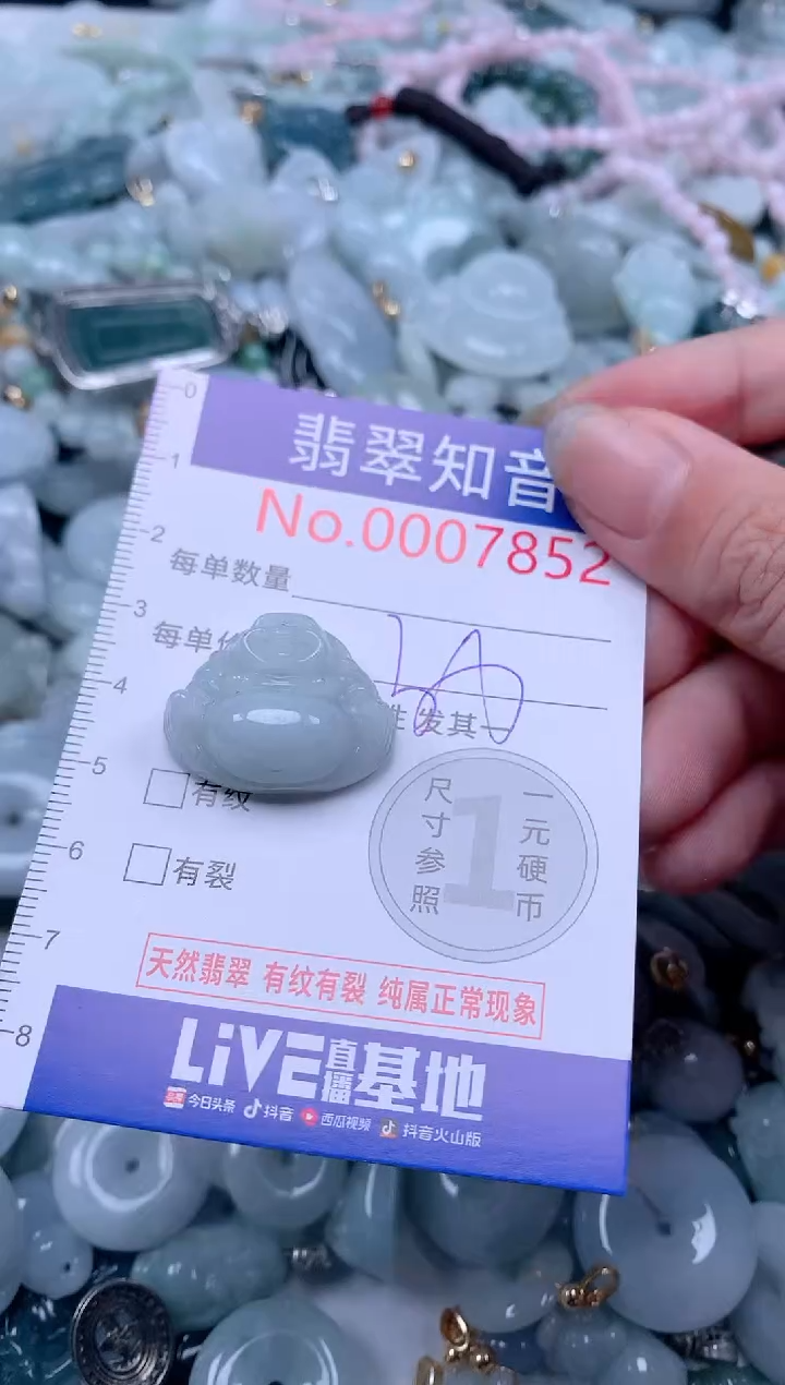 翡翠未镶嵌吊坠(不含链)7852