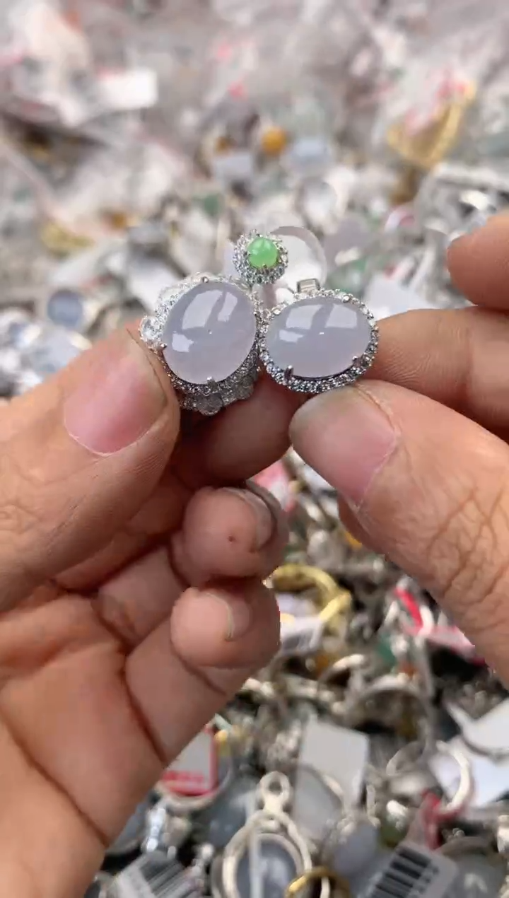 银S925镶嵌戒指翡翠11                  4