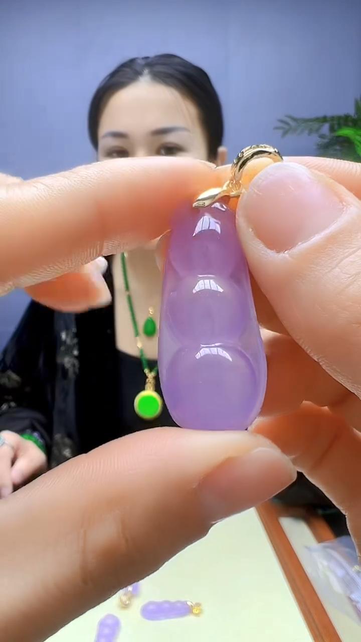 【闪购商品】翡翠颈饰14K金镶嵌颈饰