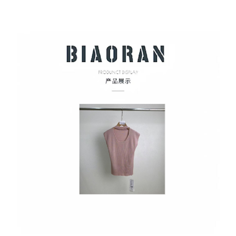 BIAORAN/标冉2025春季新款休闲百搭减龄针织上衣9107
