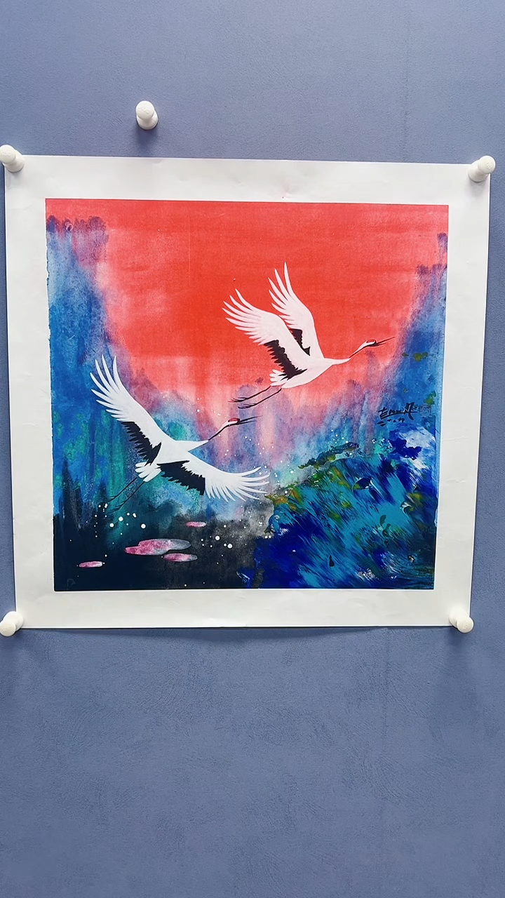 【闪购商品】绘画赵燮绘画2.2平尺仙鹤