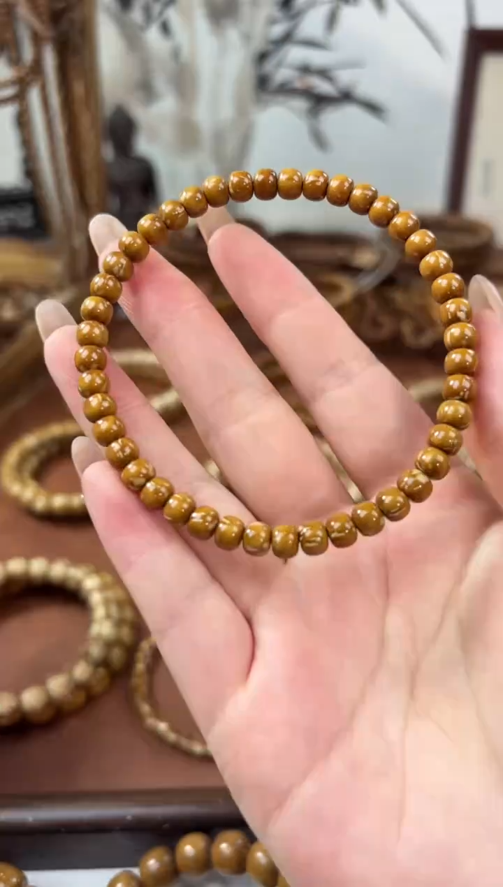 手串紫金鼠6*4.8纯肉实心紫金鼠花皮老型