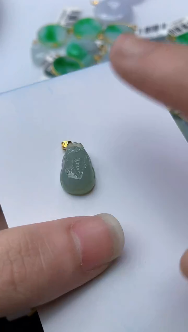 【闪购商品】翡翠颈饰18K金镶嵌47..........