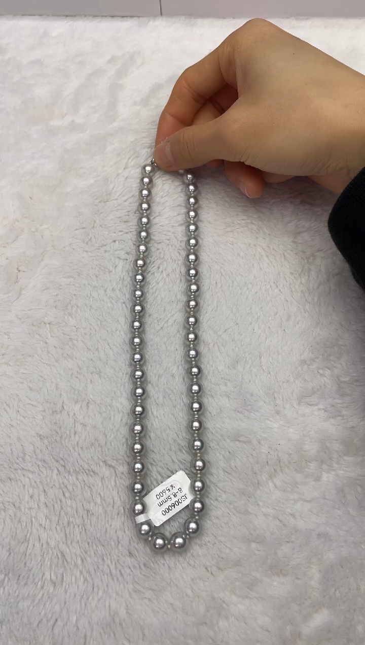 【闪购商品】海水珍珠颈饰未镶嵌AK真多麻8-8.5mm(多样性发一)