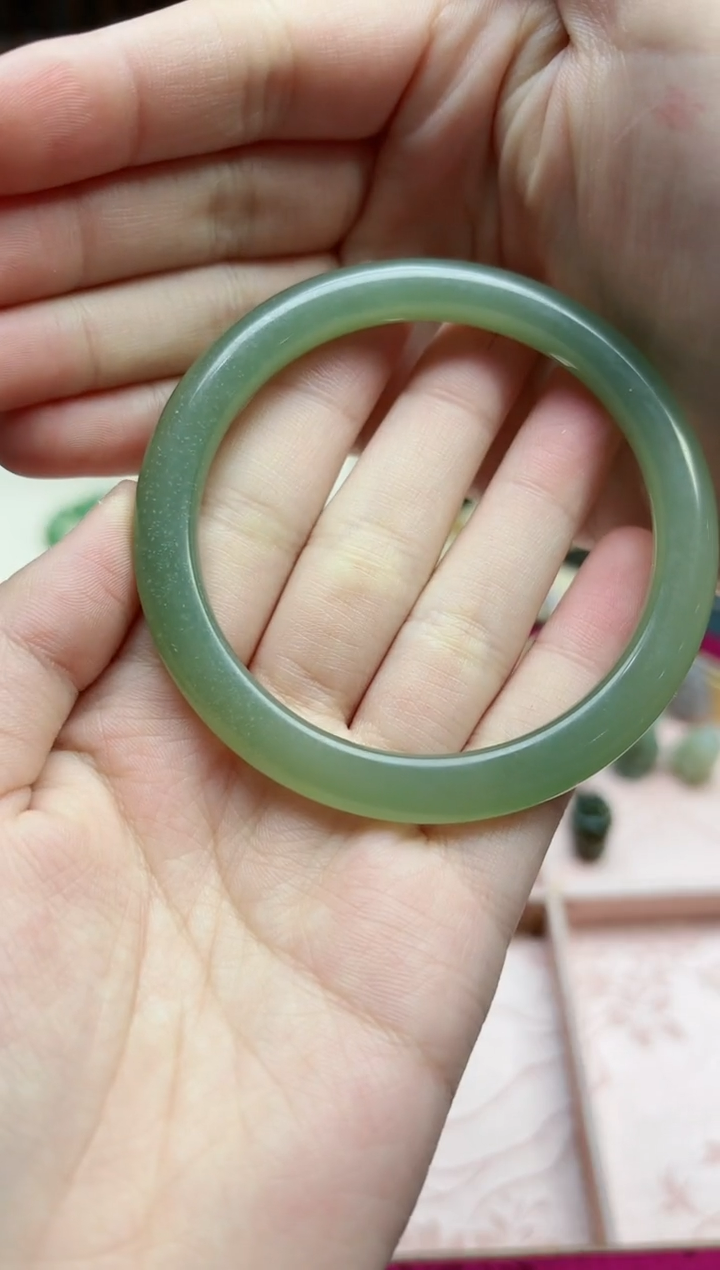 【闪购商品】和田玉手镯未镶嵌和田玉57+#手镯*1 ZD