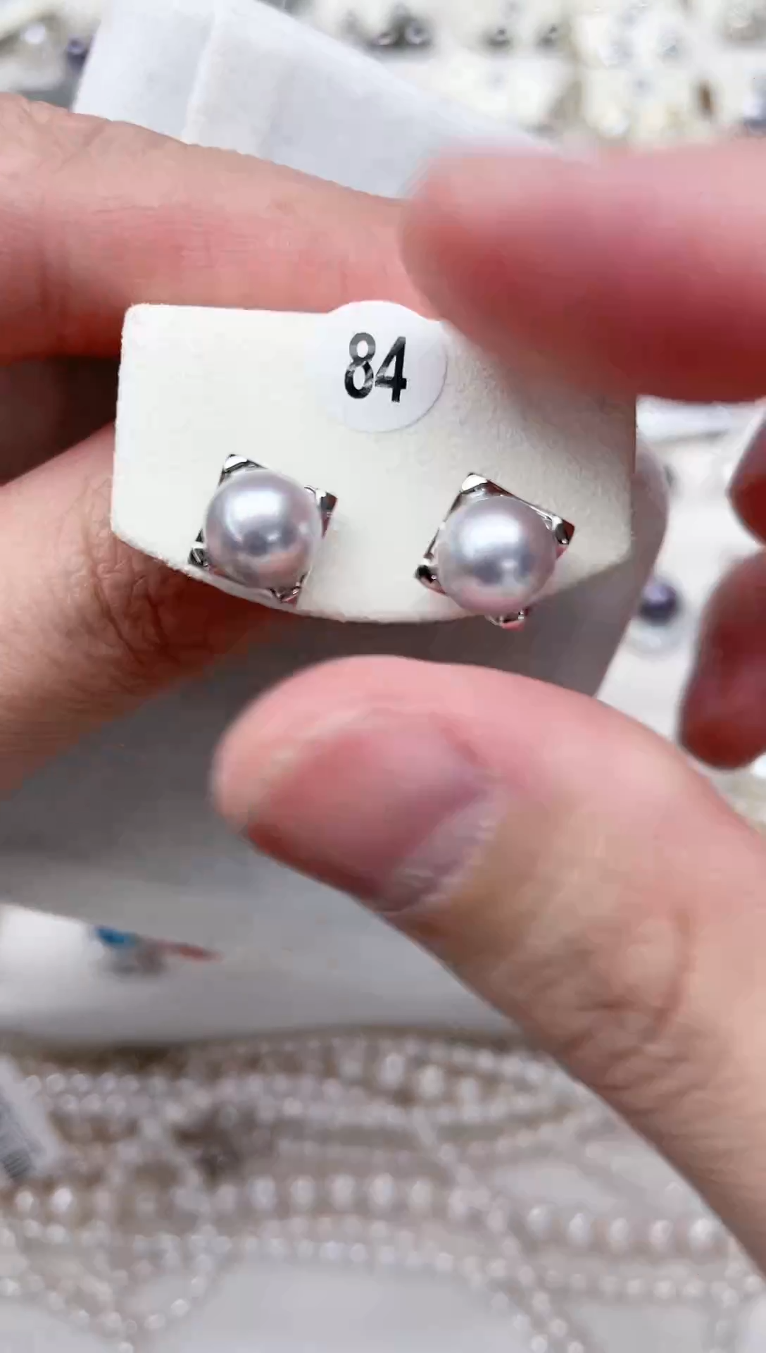 【闪购商品】海水珍珠耳饰银S925镶嵌耳饰