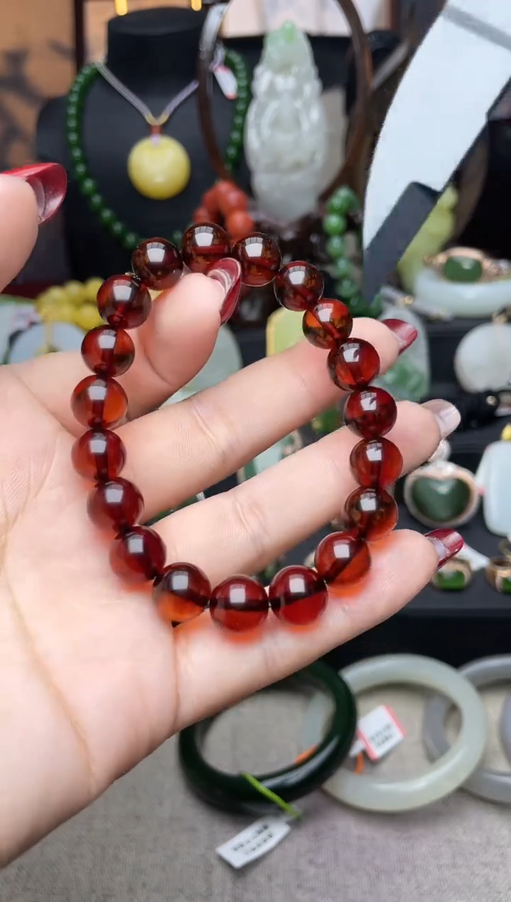 【闪购商品】琥珀手链未镶嵌手串m057