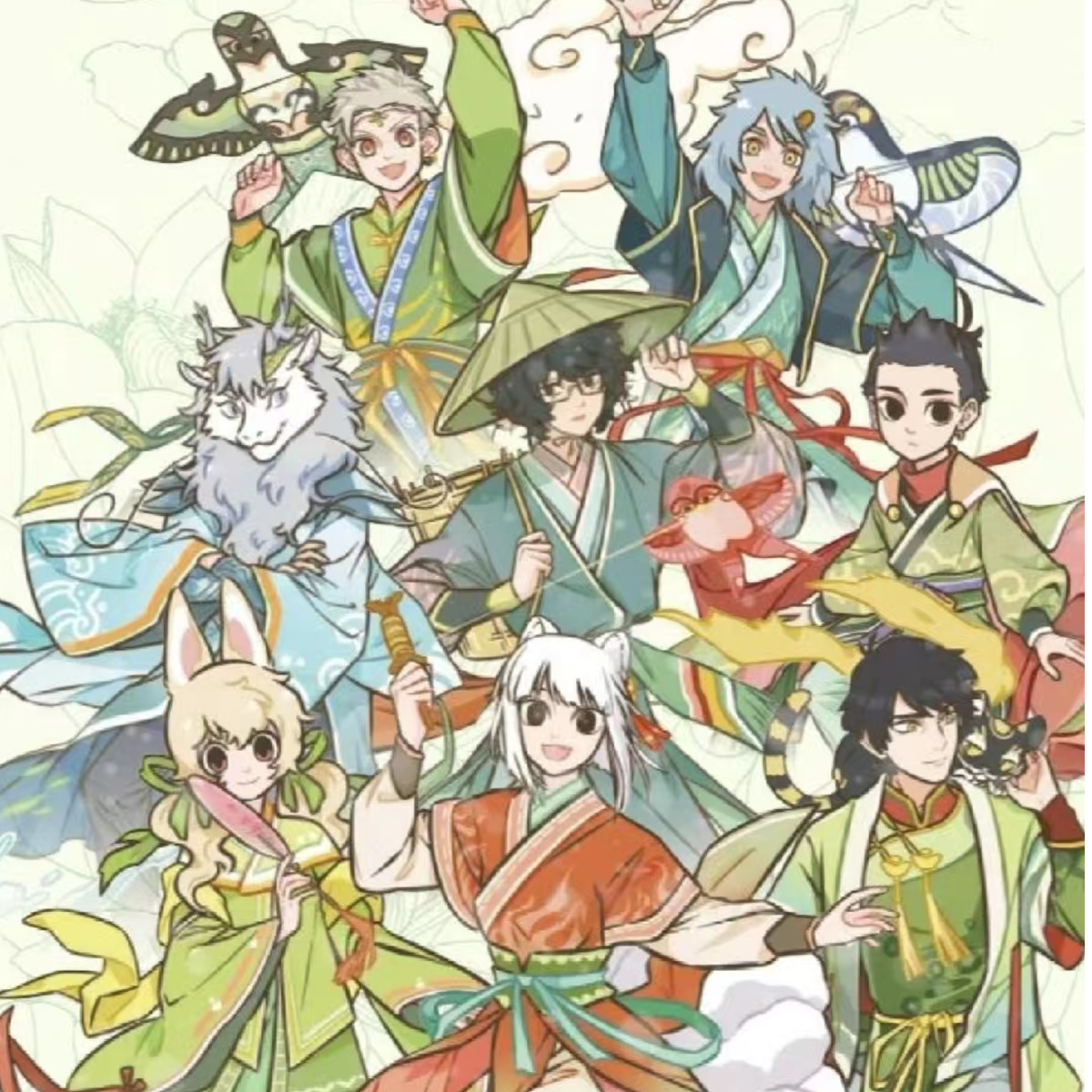 【平拆/端盒】集卡社《非人哉》系列春生万物盲盒收藏卡牌