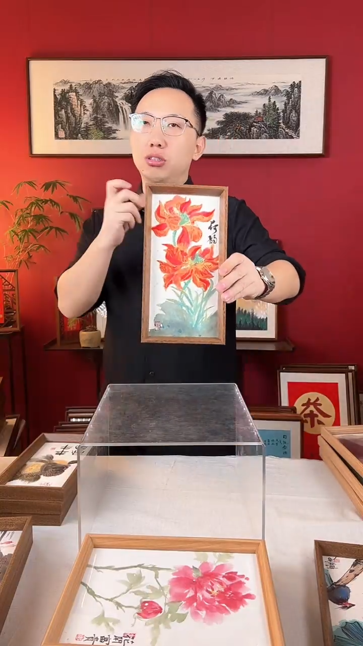 【闪购商品】国画红荷映日荷花别样红