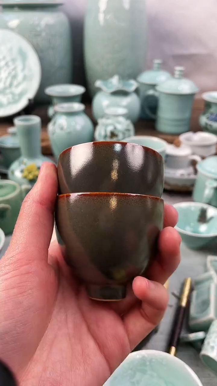 【闪购商品】2个 特价 微瑕 慧仙青瓷