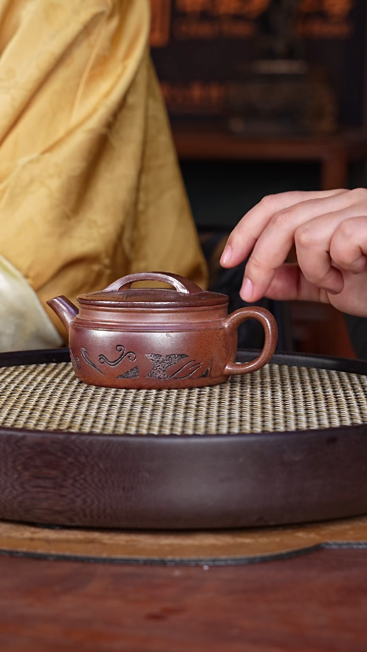 【闪购商品】紫砂茶壶葛家壶12-77 柴烧汉瓦